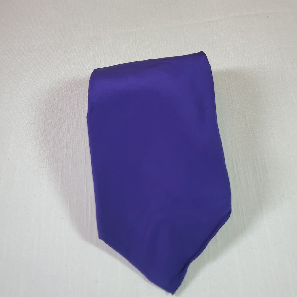 Papillion Mens Silk Necktie Solid Blue Suit Dress Tie All Occasion Classic